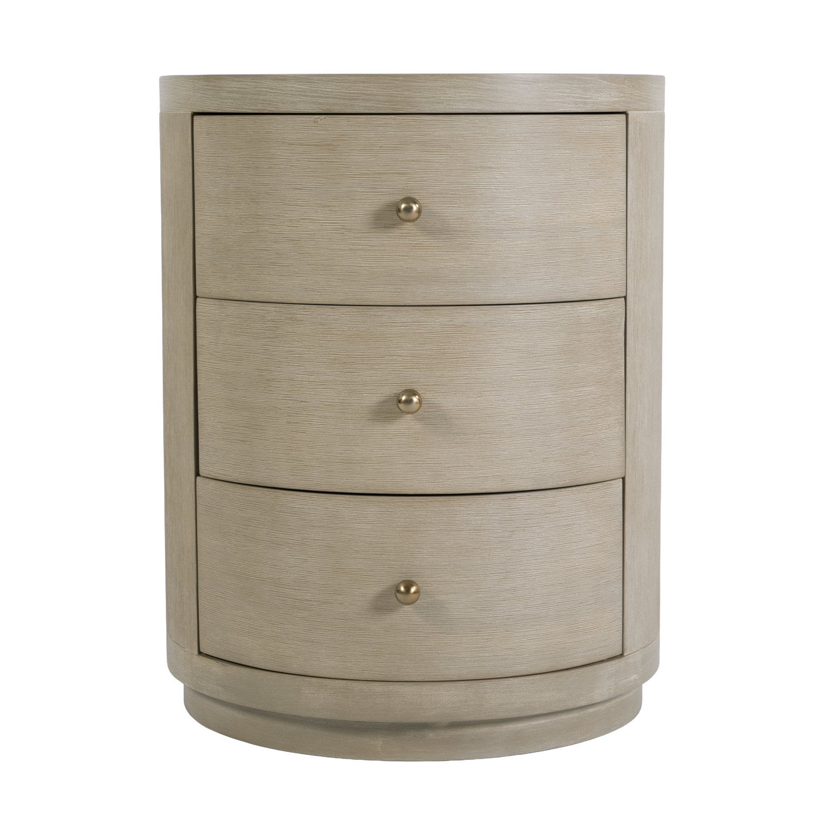Celine 3-Drawer Acacia Nightstand, Antique Taupe
