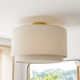 Finley Single Light Poly-Blend Semi Flush Mount