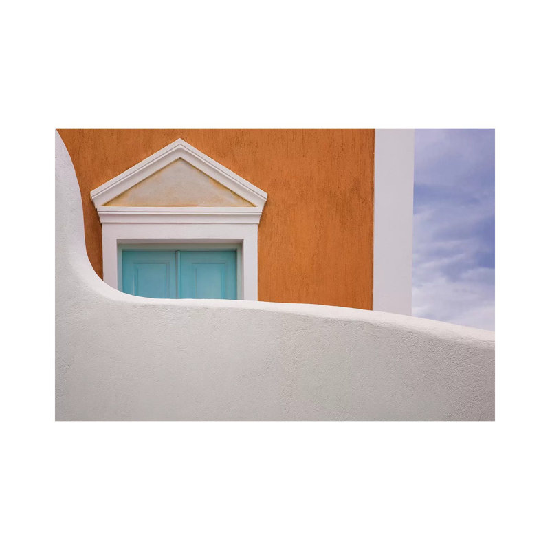 Greece, Thira. House Exterior. by Jaynes Gallery - Wrapped Canvas Print, 66.04 cm H x 45.72 cm W