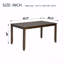 Table de salle à manger en bois rectangulaire, table de cuisine pour petit espace, table de salle à manger pour 4 personnes