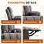 Fauteuil inclinable et pivotant avec massage par vibration, chaleur et multiples caractéristiques de confort pour une détente ultime-1860864286