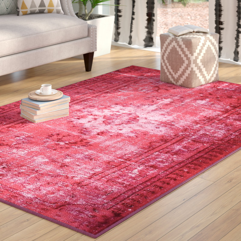 Tapis rose Bunn, Rectangle 4 pi x 6 pi
