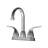 Finish Bathroom Sink Faucet 12.3", 2 Handles, 360 Swivel, Deck Mounted, , Stain-, Plate 12.3" Faucet, 2, Swivel Spout,-121628512