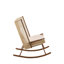 Chaise berçante d'extérieur Rosella Hyrum avec rotin en PE et haut dossier-974046942-974046937
