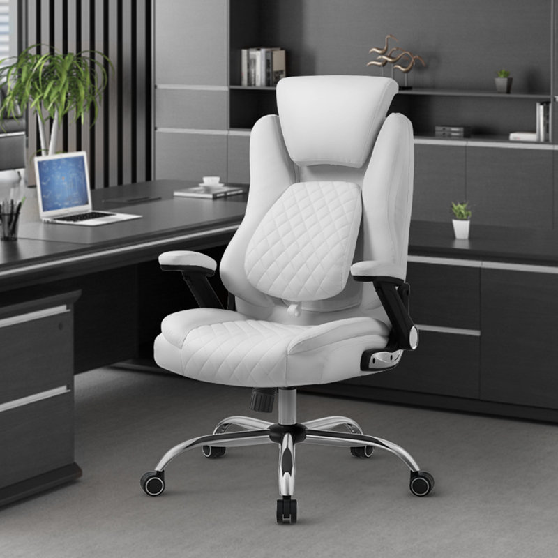Chaise de cadre ergonomique, Blanc