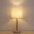 Solid + Manufactured Wood Bedside Table Lamp