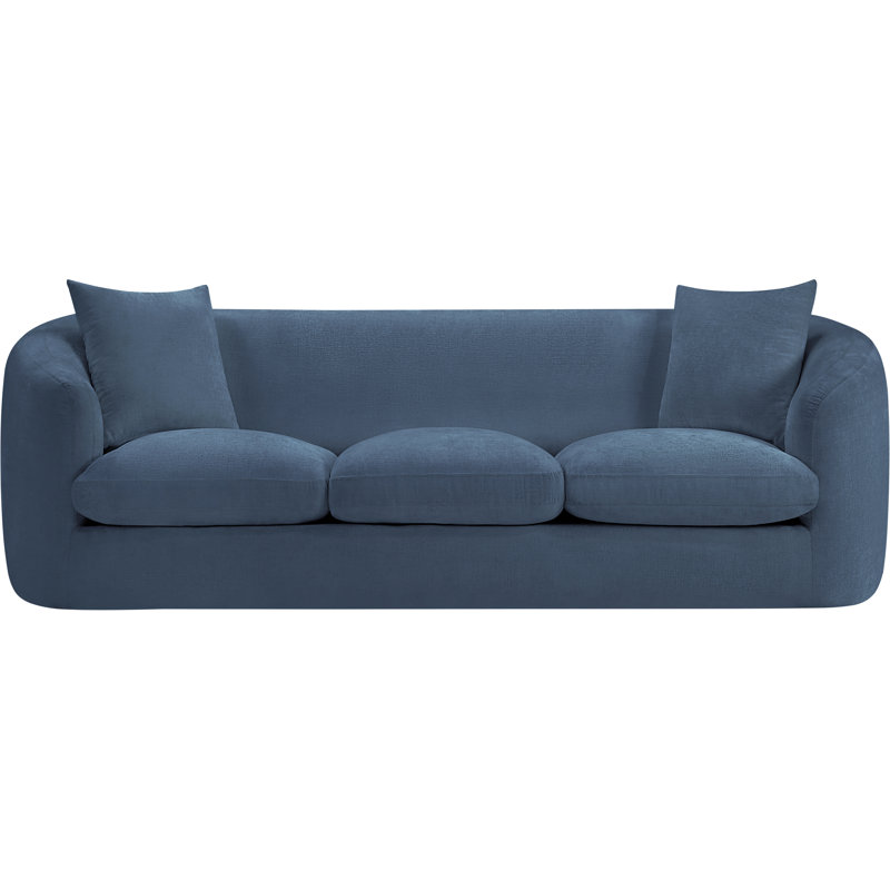 Canapé Penelope Millionder Chenille, Tissu chenille bleu clair