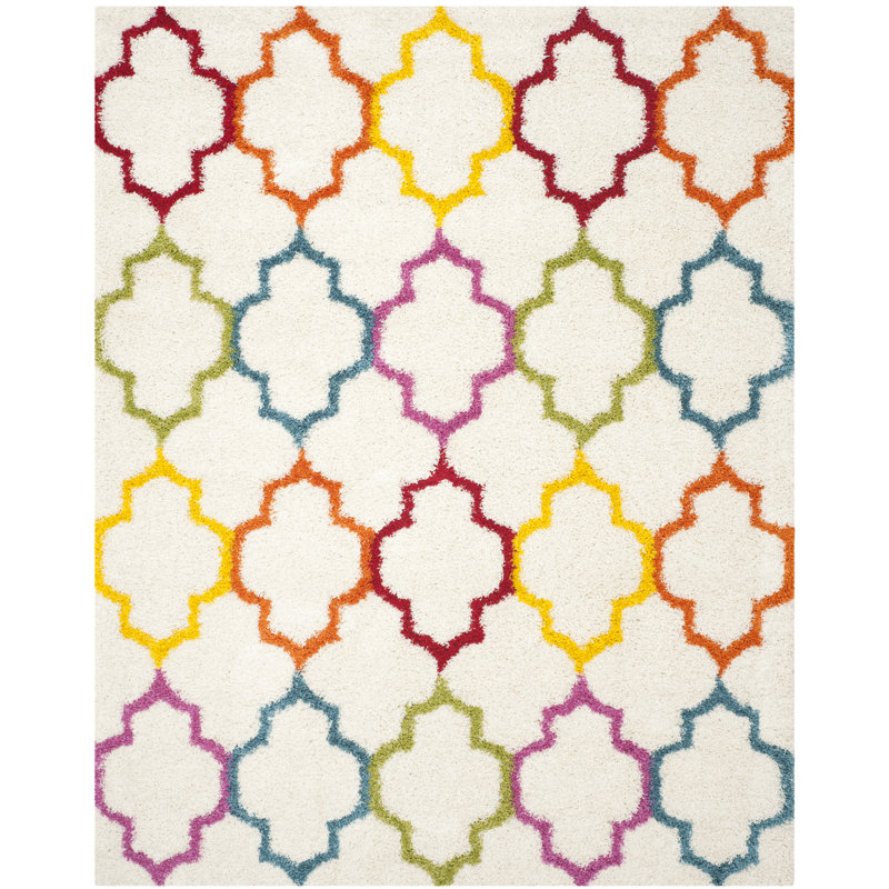 Sgk-Shag Kids Performance Geometric Rug, Rectangle 8' x 10'