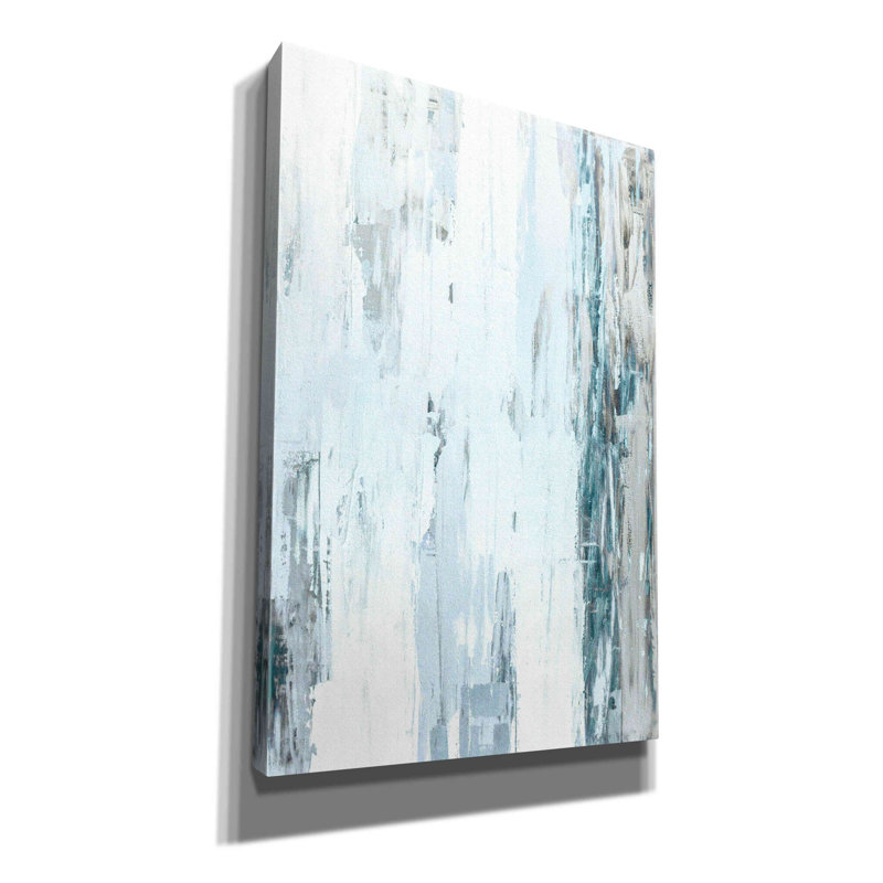 «Sitka Abstract Blue I» par Incado - reproduction d'art sur toile tendue, L 12 po x H 18 po