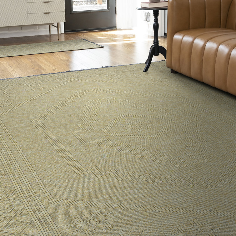 Brenly Moroccan Machine Washable Non Skid Indoor Area Rug - Green