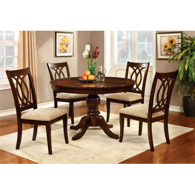 Lefkowski 4 - Person Pedestal Dining Set