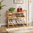 2‑Tier Bamboo Expandable Stackable Shoe Rack-144879452
