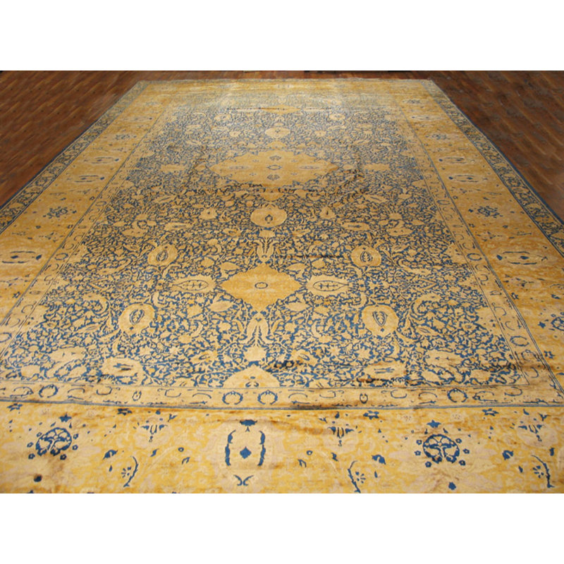 Antique Indian Oversized Large Oversized Big Rug Wool