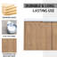 Meuble-lavabo 84 po avec lavabo et armoire latérale 84 po - Charnières de porte à fermeture douce pour une salle de bain facile Esthétique silencieuse et silencieuse-681399284