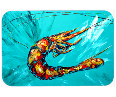 Caroline's Treasures Shrimp Glass Cutting Board