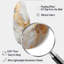 «Beige and Gold Glacier Stone Simplicity III», formes abstraites, art mural asymétrique en métal beige-1023080528