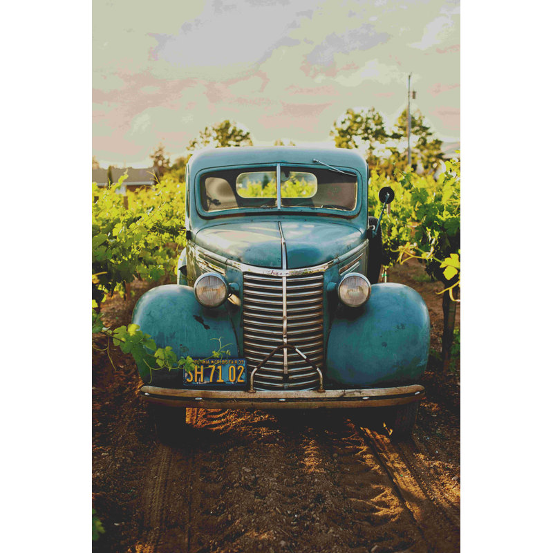 Truk bleu abandonné