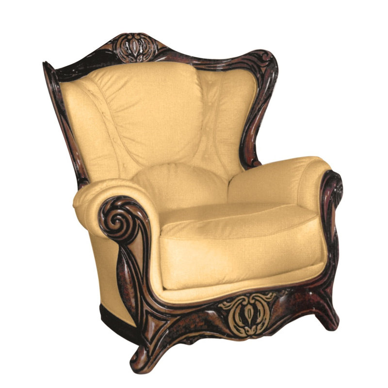 Dodington Faux Leather Armchair, Nut