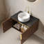 Meuble-lavabo de salle de bain avec lavabo, meuble de rangement mural avec tiroir, lavabo en céramique, meuble-lavabo de salle de bain