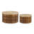 S/2 Wood Box L:9.5x9.5x5.5" S:8x8x4.5"