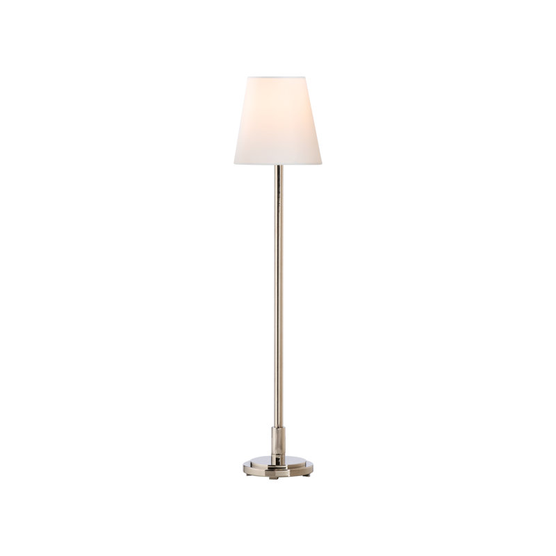 Underwood Table Lamp, Polished Nickel, 28'' H x 6'' W x 6'' D, In-Line