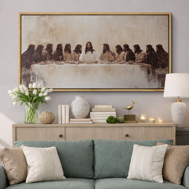 The Last Supper, H 30 po x l 60 po, Natural