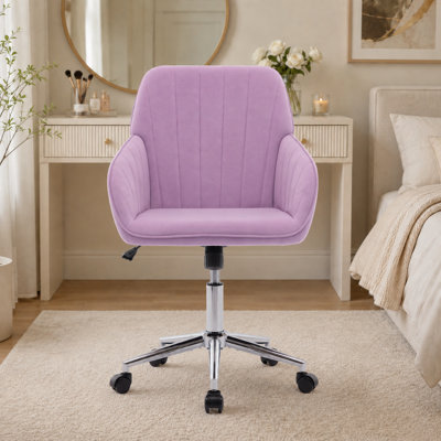 Chaise de bureau moderne et ajustable avec coussin moelleux, pieds en métal