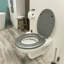 Tiger Toilet Seat Glitter MDF Grey