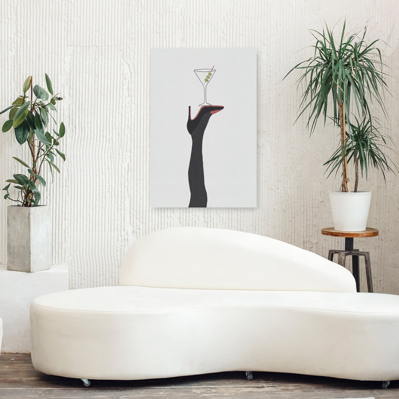 Art mural moderne Martini, H 36 po x l 24 po