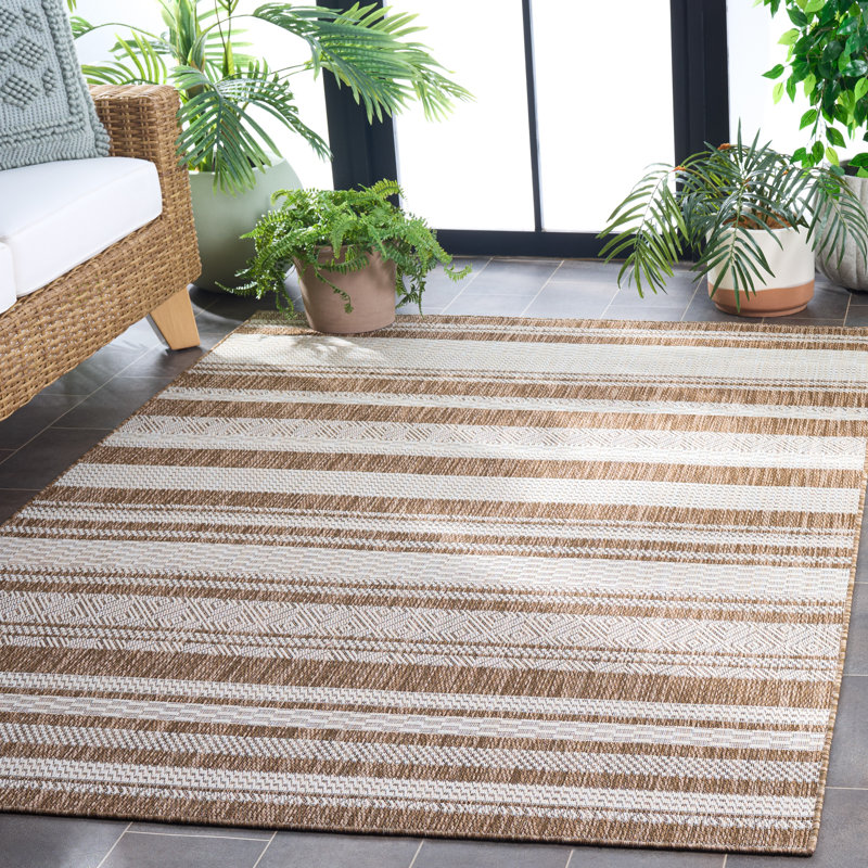 Tapis rayé Laris Performance Performance, Rectangle 5 pi 1 po x 7 pi 6 po
