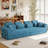 L-Shaped Modular Sofa with Convertible Bed and Space-Saving Design