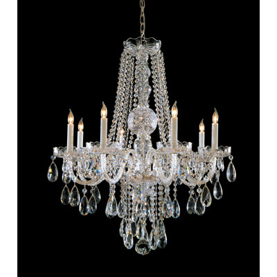 Milan 8 - Light Glass Empire Chandelier
