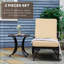 Ensemble de chaises longues inclinables 57,5 "avec coussins et table-98051863