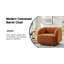 Fauteuil demi-tonneau moderne de 37 po de largeur, fauteuil d'appoint rembourré en chenille moelleuse pour salon, chambre à coucher, bureau - plusieurs couleurs-765407726