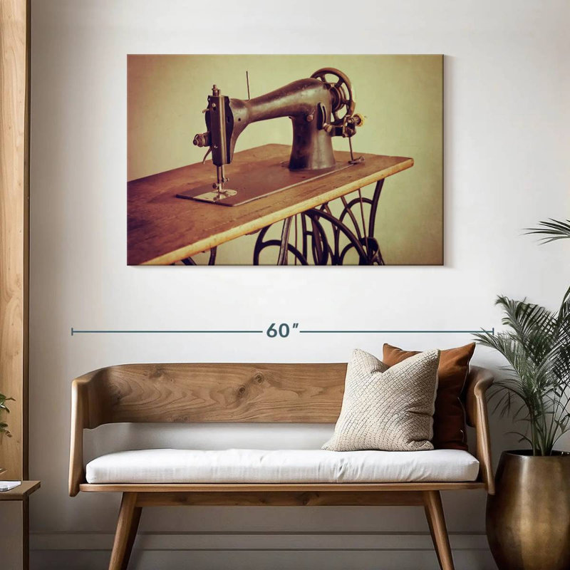 Senne Sewing Machine, 30" H x 45" W