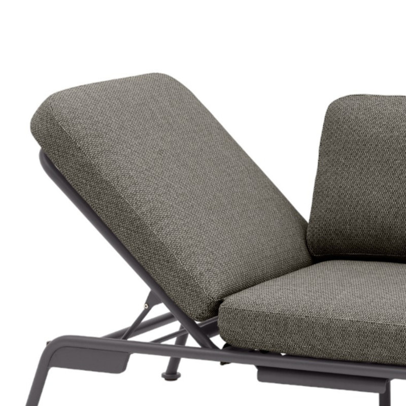 Canapé inclinable luxueux en aluminium Davenport