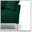 Fauteuil de salon en velours Channel