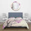 Pink/Purple/Brown Microfiber Duvet Cover Set-66393555
