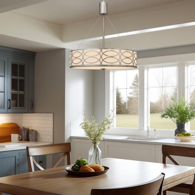 Lustre cylindrique unique à 3 lumières Aiava