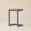 Table d'appoint 19 po en forme de C en métal pour canapé et lit