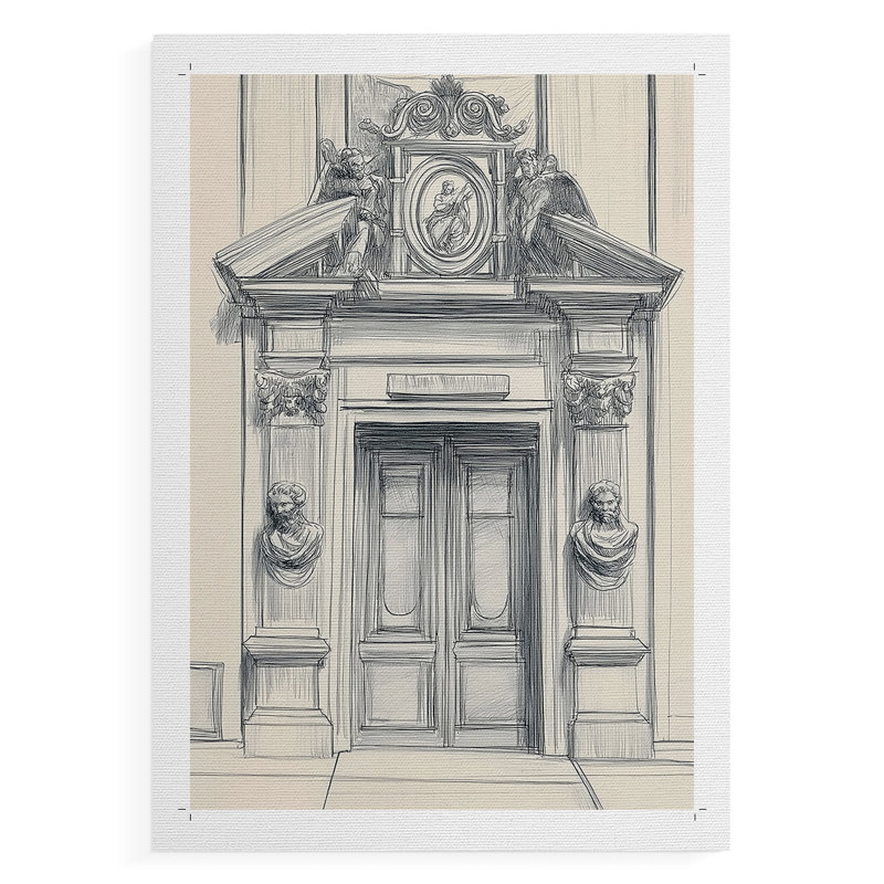 Paysages de la série XXX - reproduction de toile seulement - non encadrée, H 18 po x l 12 po
