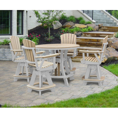 Round 4 - Person 44'' Counter Height Dining Set