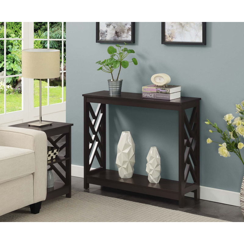 Hartl 39.5'' Console Table, 31.75" H x 39.5" W x 12" D, Espresso