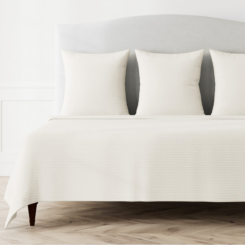 Pavilion Coverlet, Bone, Queen Coverlet
