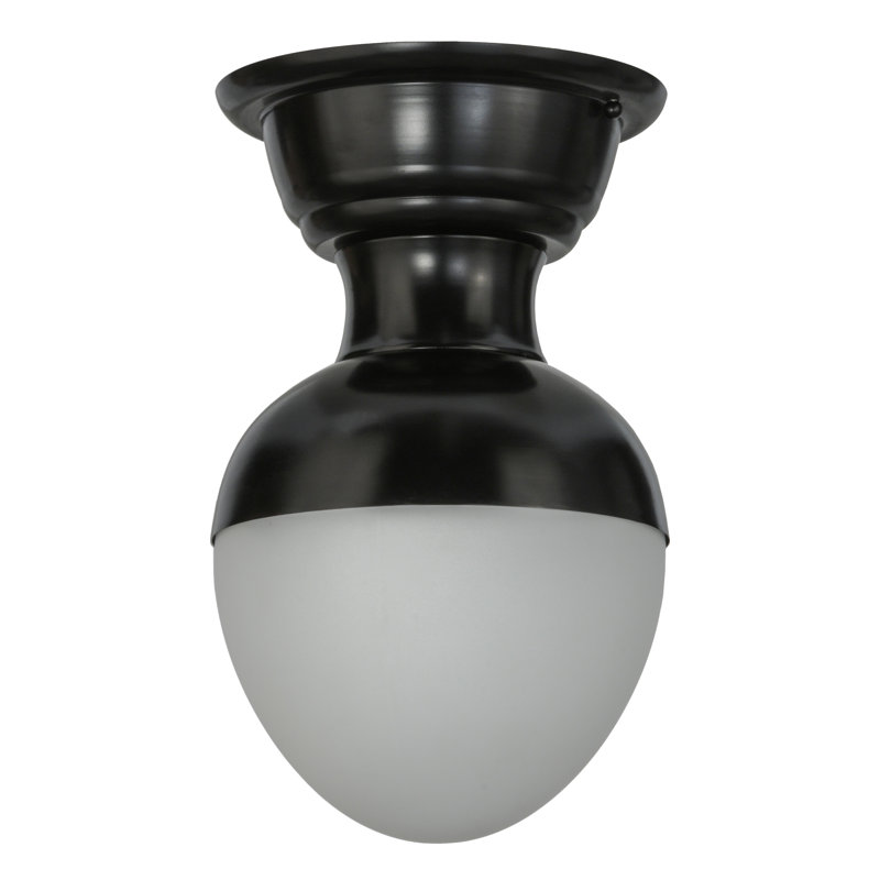 Plafonnier semi-encastré 8,5 po 1 lumières scolaire simple