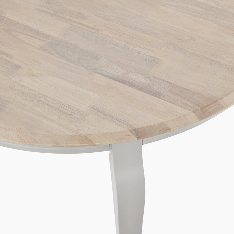 Newtort Whitewashed Oval Solid Wood Dining Table With 8 Light Grey Shannondale Chairs