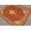 Tapis cachemire orange en laine noué à la main 4 x 6