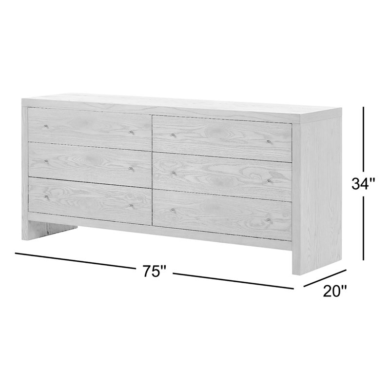 Torrington 6 - Drawer Dresser, Sandy Oak