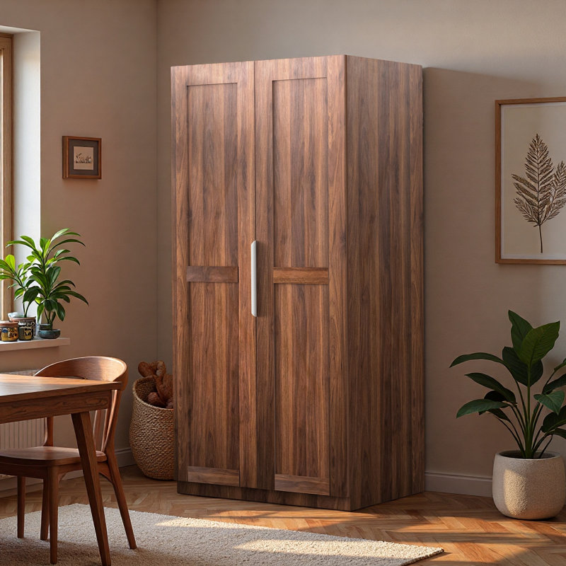 Armoire de cuisine 62,99 po, buffet autoportant avec tablettes réglables, armoire de rangement à finition noyer pour la cuisine, la salle à manger et le salon