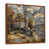 Toile avec cadre flottant brun